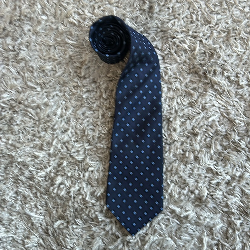 Brooks Brothers Navy Blue Patterned Men's Tie